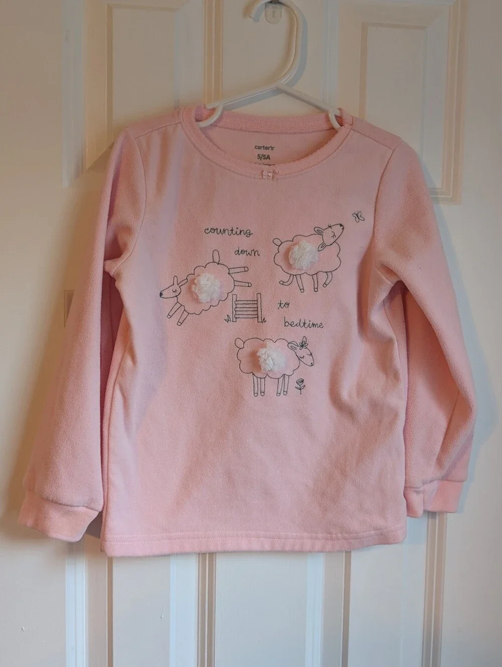 Carter's 3 Piece Pajamas Set Size 5 / 5A Sheep Theme